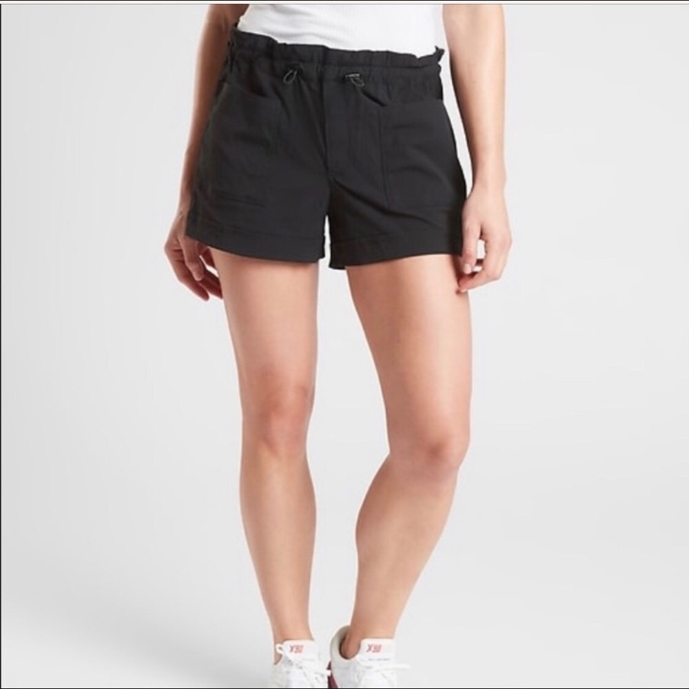 Athleta Trekkie paper bag shorts